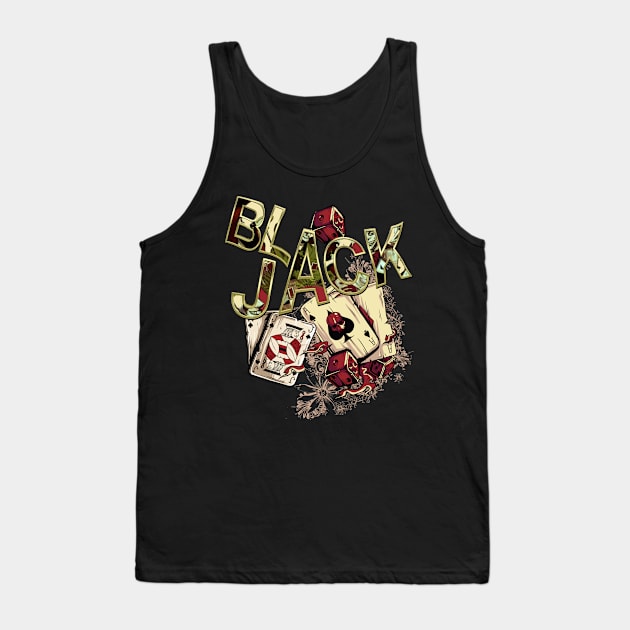 Poker Players Hand Tank Top by Just Kidding by Nadine May